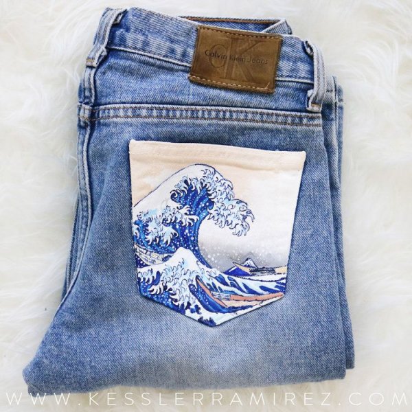 Роспись джинс