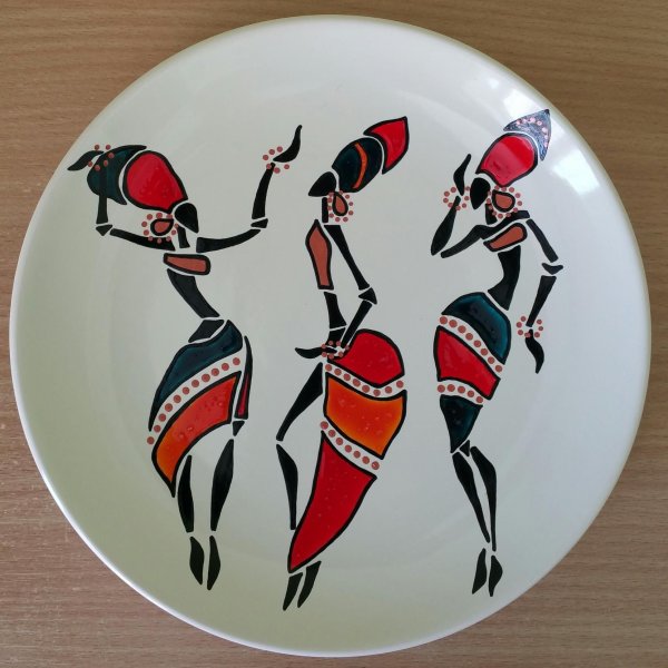 Роспись тарелок акриловыми красками