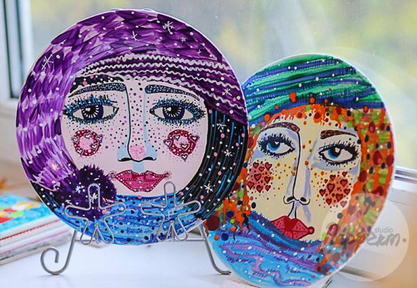 Роспись по керамике акриловыми красками