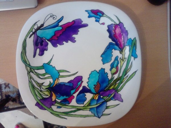 Роспись керамики акриловыми красками