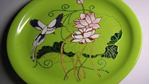 Красиво разрисовать тарелку