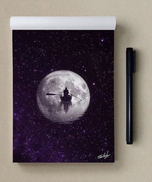 Космос на черной бумаге