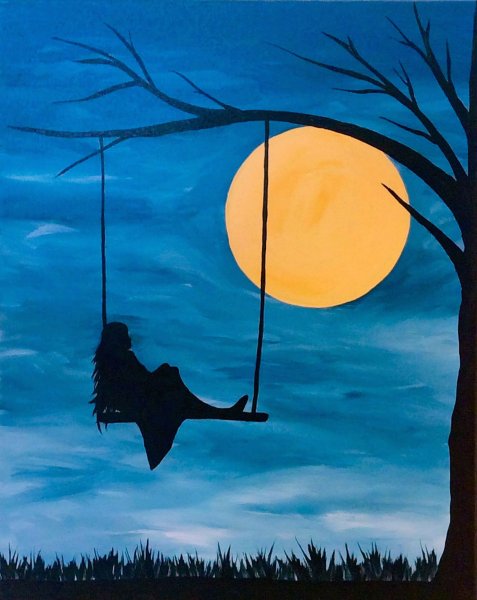 Закат рисунок