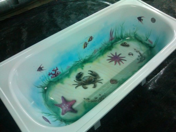 Цветной акрил для ванны