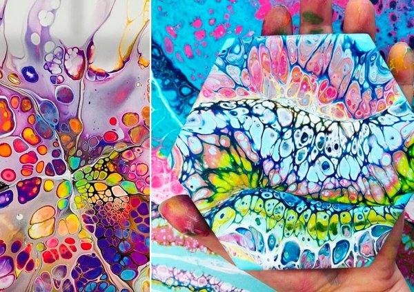 Флюид арт техника рисования