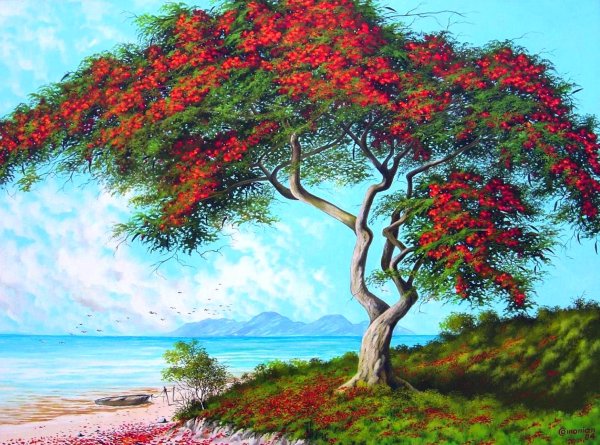 Красивое дерево картина