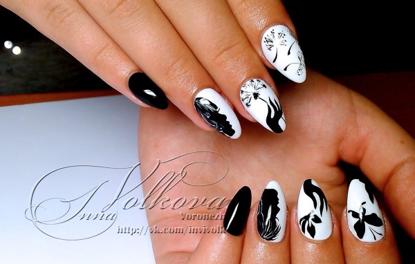 Рисунки на ногтях поэтапно