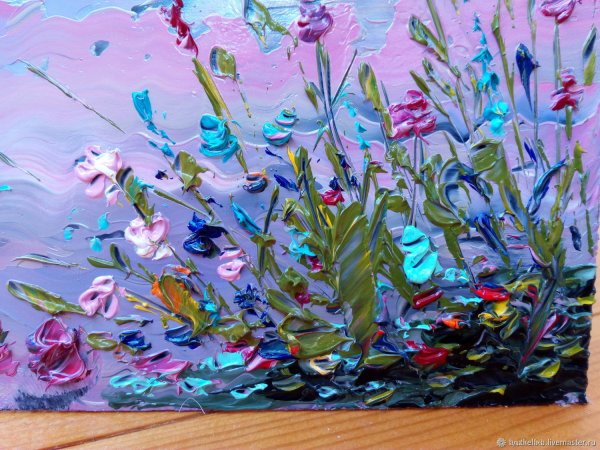 Миниатюры акрилом на холсте