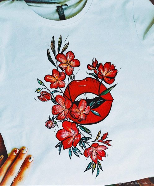 Акриловая роспись по ткани