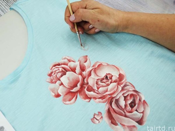 Роспись по ткани акриловыми красками мастер класс