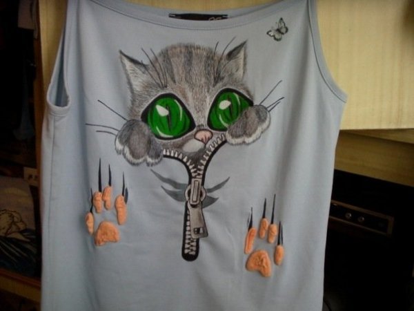 Роспись футболки для парня