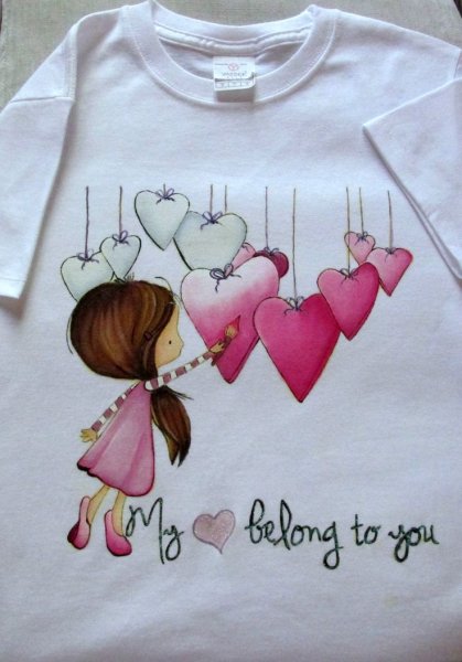 Роспись детской футболки