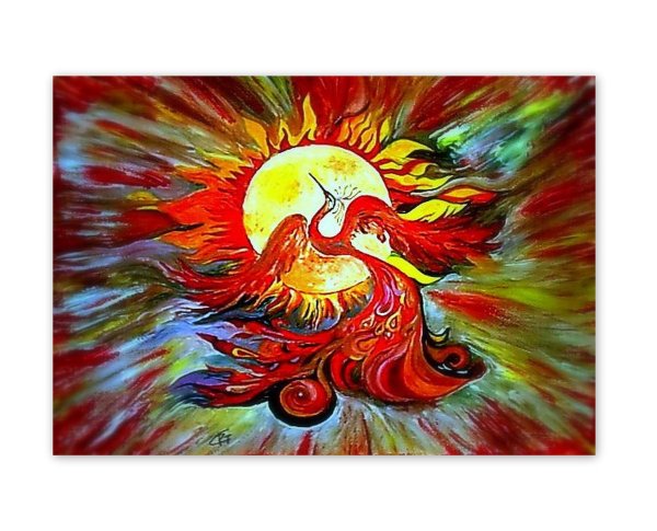 Феникс акрилом