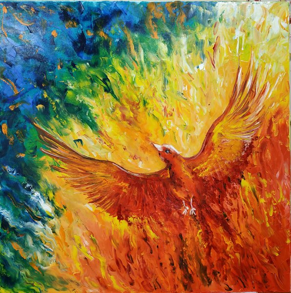 Птица Феникс картина