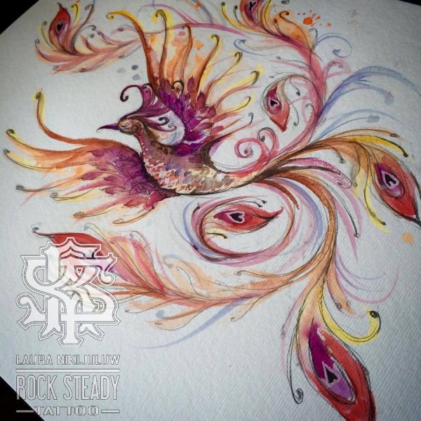 Жар птица живопись