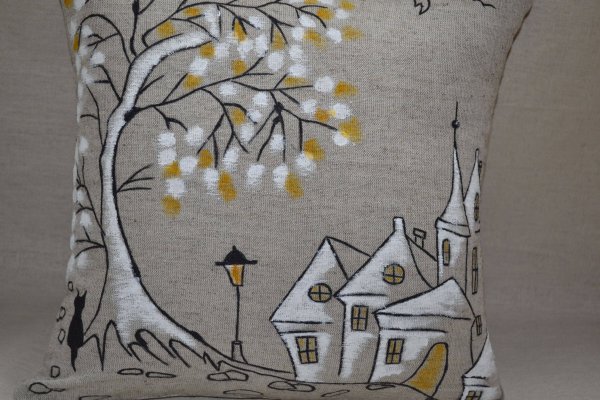 Роспись по ткани акриловыми красками