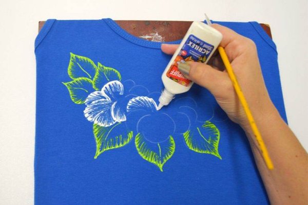 Трафаретная роспись по ткани