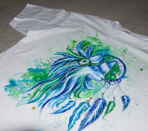 Акриловая роспись на ткани