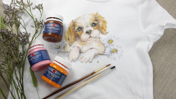 Рисование акрилом по ткани