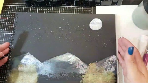 Рисование металлик