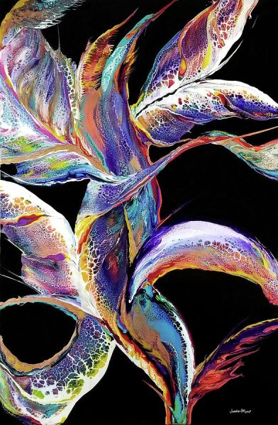 Живопись на черном холсте