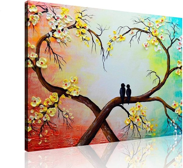 Картина акрилом любовь