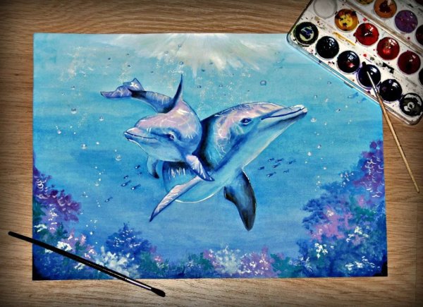 Интересные рисунки гуашью