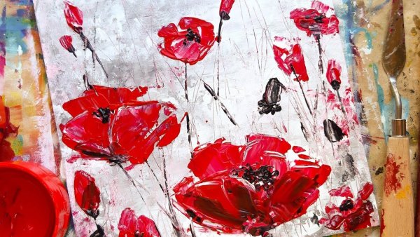 Живопись мастихином уроки