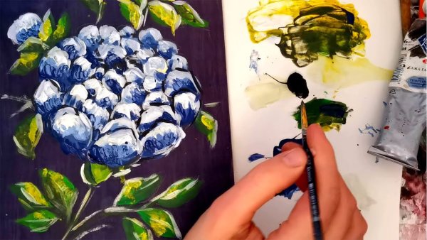 Рисунки акриловыми красками