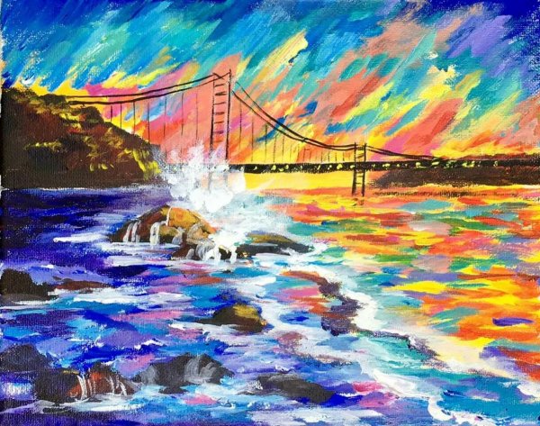 Картины акрилом легкий уровень