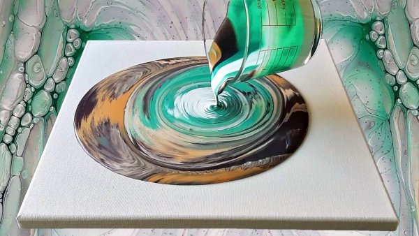 Флюид арт акриловая заливка