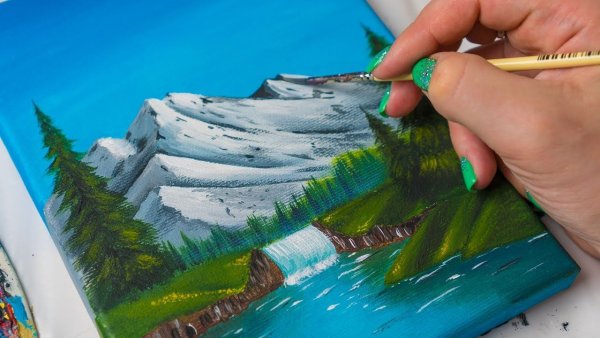 Техники рисования акриловыми красками