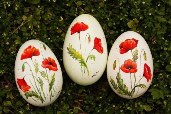 Расписные яйца к Пасхе