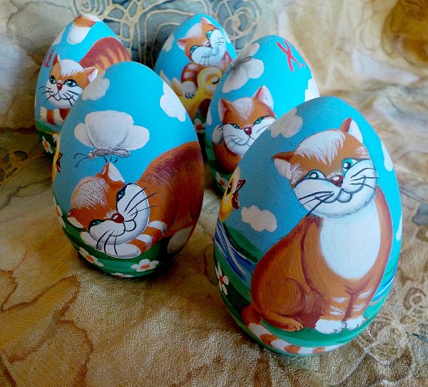 Расписные яйца к Пасхе