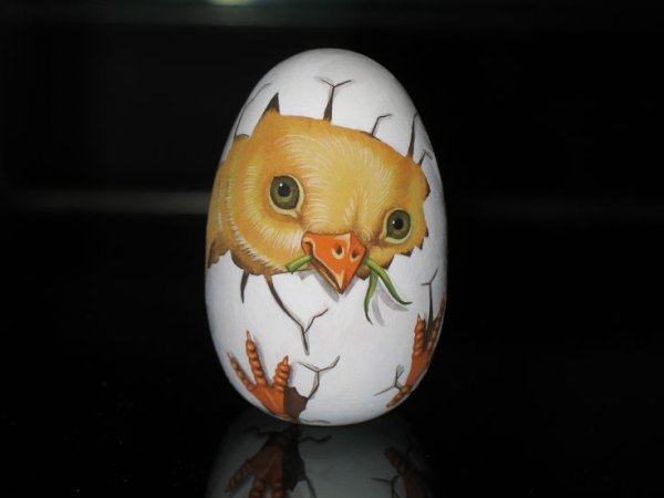 Пасхальное яйцо цыпленок