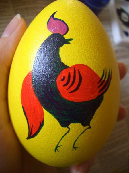 Роспись яиц акриловыми красками
