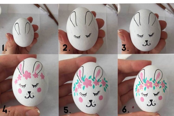 Раскрашивание яиц акриловыми красками