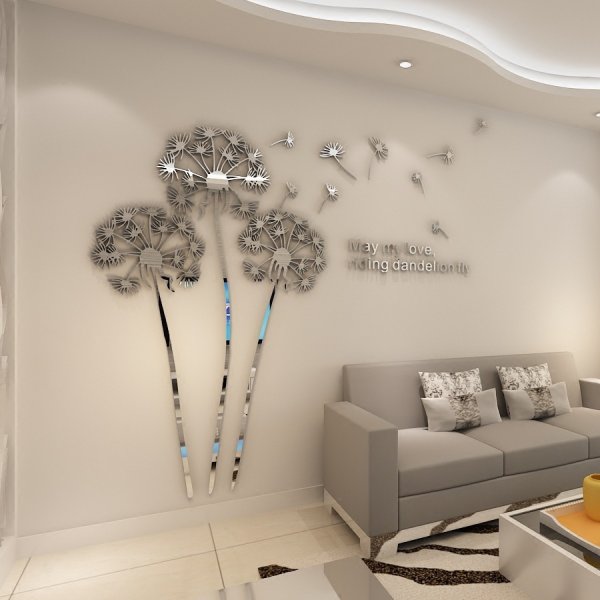 Зеркальные наклейки на стену