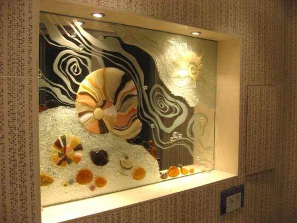 Панно на стекле на стену