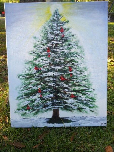 Елка акрилом