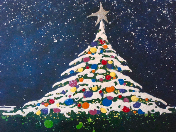 Елка акрилом