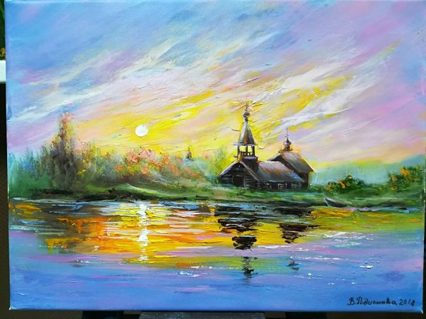 Пейзажи штата Монтана церквушка