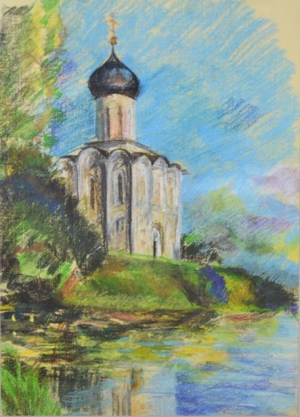 Картины храм акриловыми красками