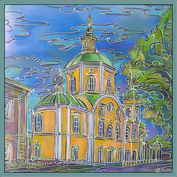 Картины деревня Любцы художника Евгения Захарова