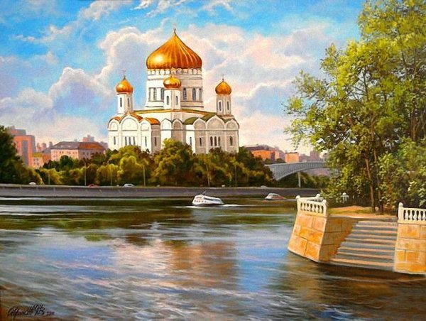 Знаменский собор рисунок Курск Курск