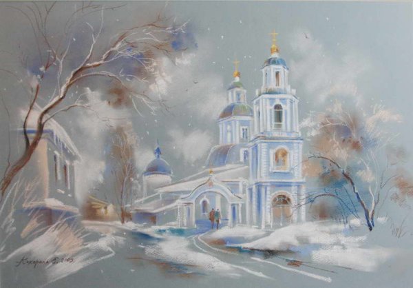 Купола церквей в живописи