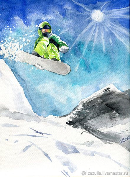 Картина сноубордиста