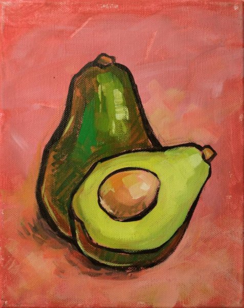 Авокадо живопись акрил