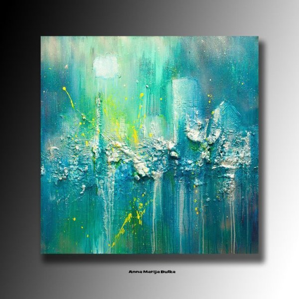 Абстракция акрилом на холсте