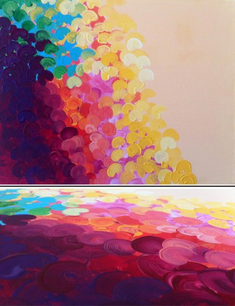 Абстракция на холсте своими руками